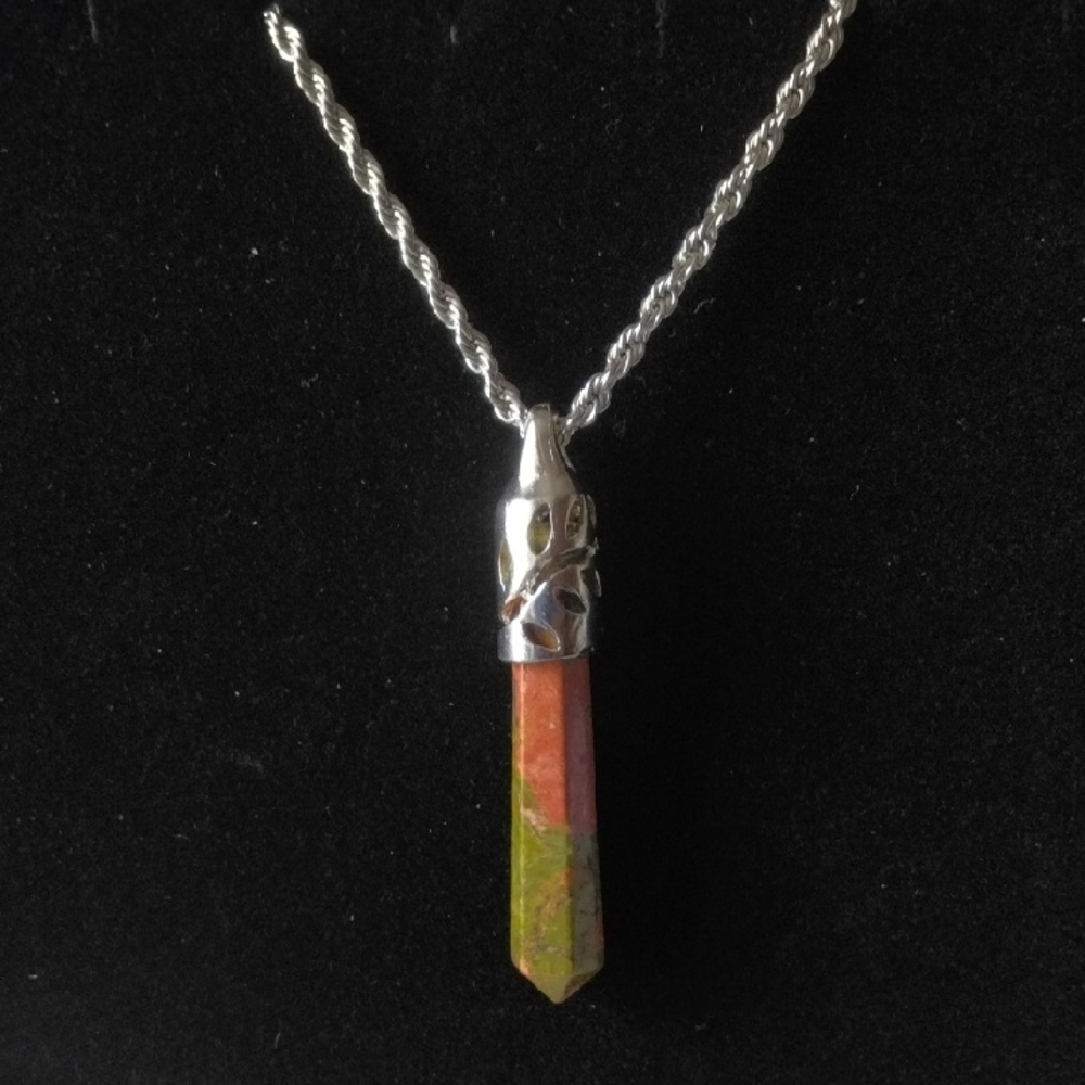 Unakite Pendant Necklace